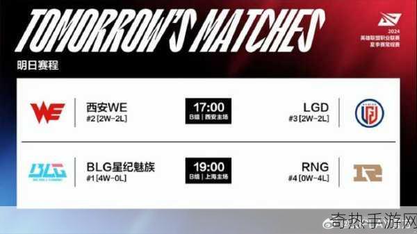 夏季赛6 月 14 日 17 点 - lol 夏季赛 RNG vs LGD 赛况介绍，巅峰对决一触即发